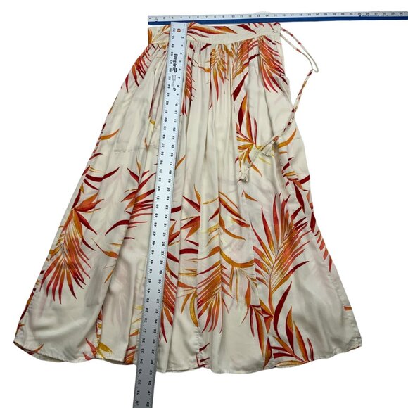 New York & Co Eva Mendes Wilma Maxi Skirt Set S Natural Off The Shoulder Top - Picture 6 of 14